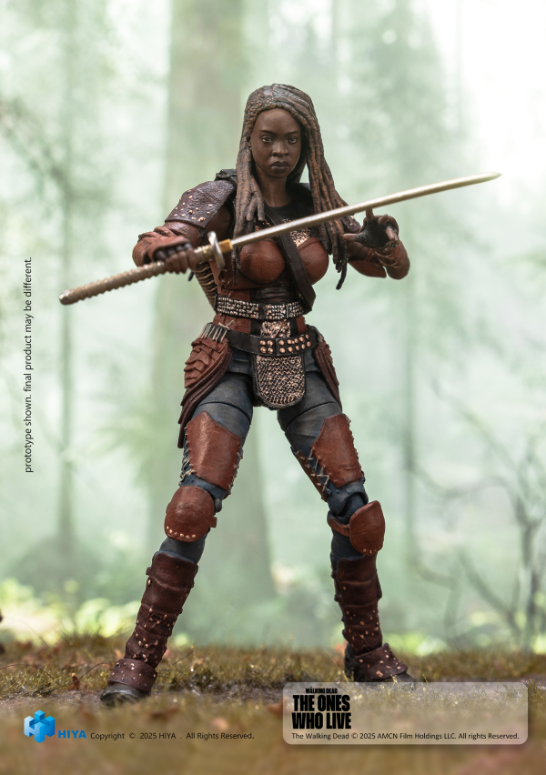 HIYA TOYS Exquisite Mini Series 1/18 Scale The Walking Dead Michonne Action Figure | 6957534203589