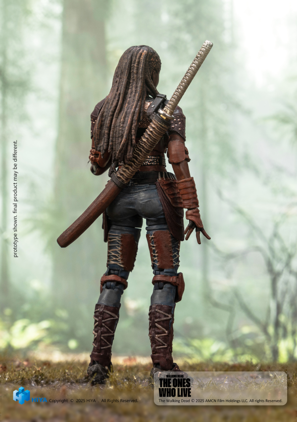 HIYA TOYS Exquisite Mini Series 1/18 Scale The Walking Dead Michonne Action Figure | 6957534203589