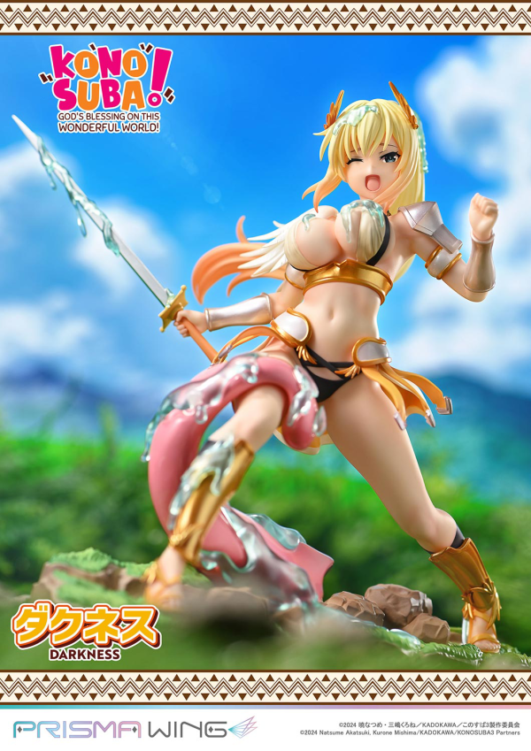 Prime 1 Studio PRISMA WING The anime KONOSUBA -God's blessing on this wonderful world! DARKNESS 1/7 Scale Pre-Painted Figure(4582647121769)