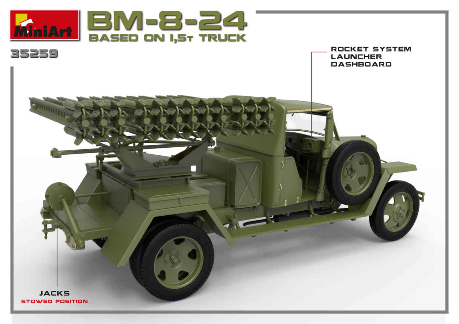 MiniArt BM-8-24 Based on 1,5t Truck (1/35) | 4820183312105