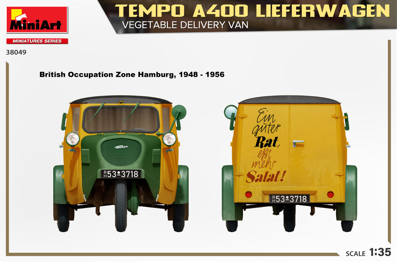 MiniArt 1/35 Tempo A400 Lieferwagen. Vegetable Delivery Van