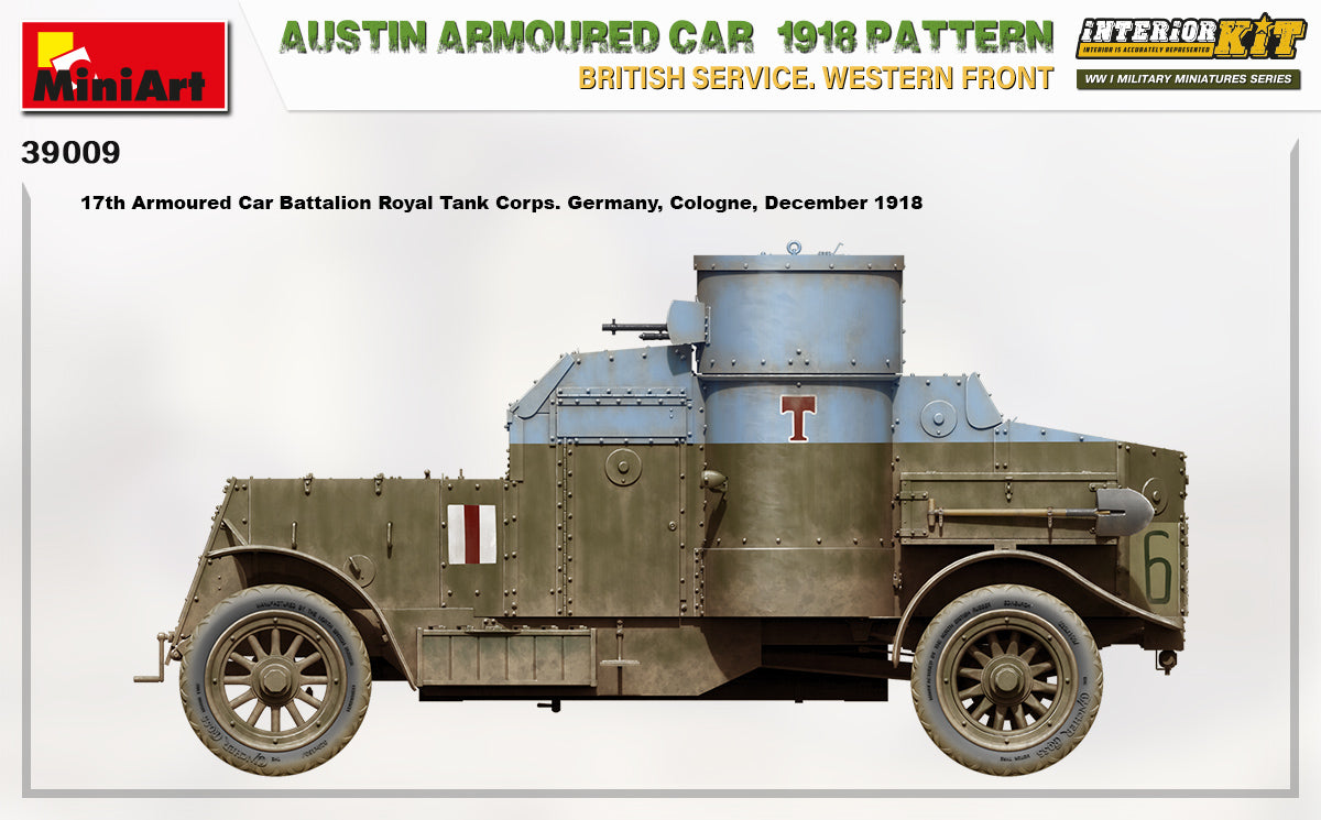 MiniArt 1/35 Austin Armoured Car 1918 Pattern. British Service. Western Front . Interior Kit | 4820183313591