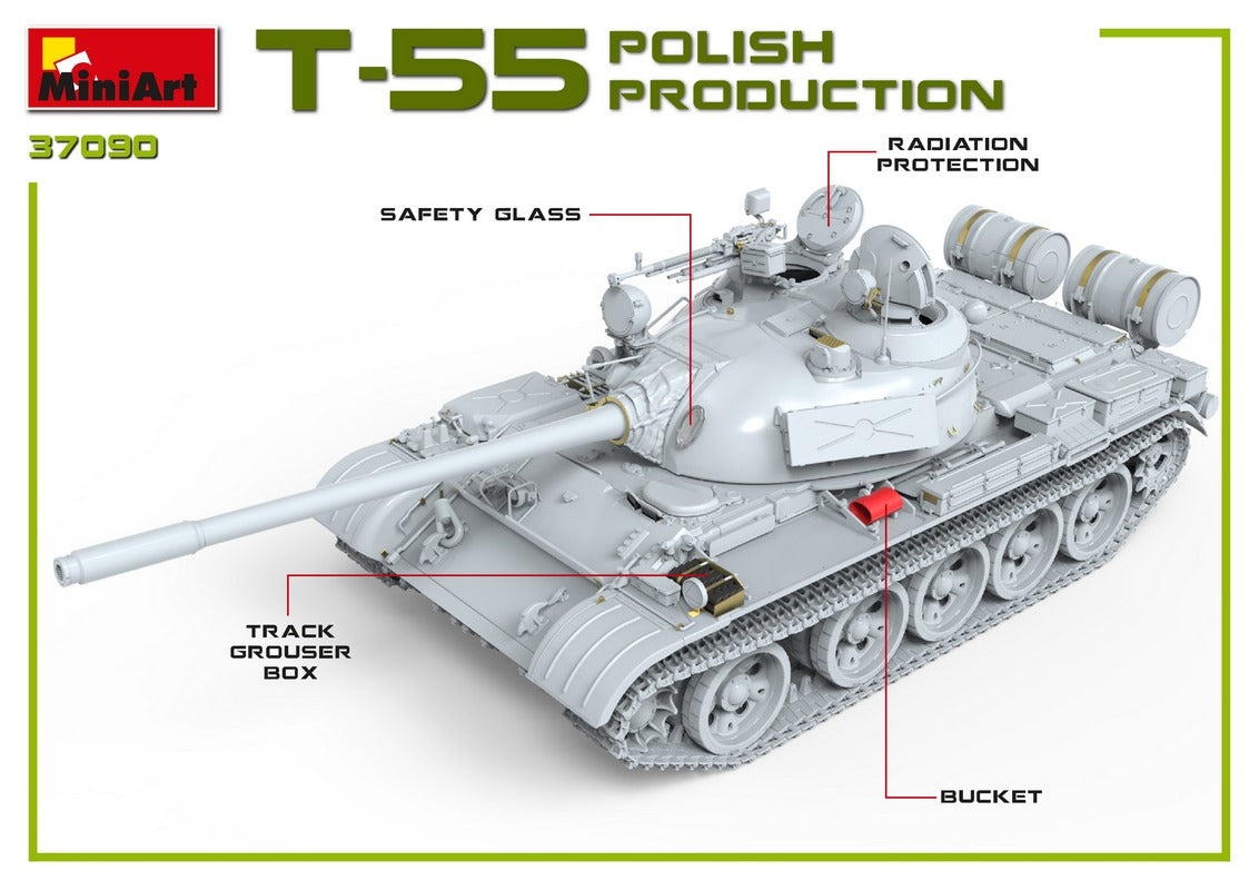 MiniArt T-55A Polish Production | 4820183313034