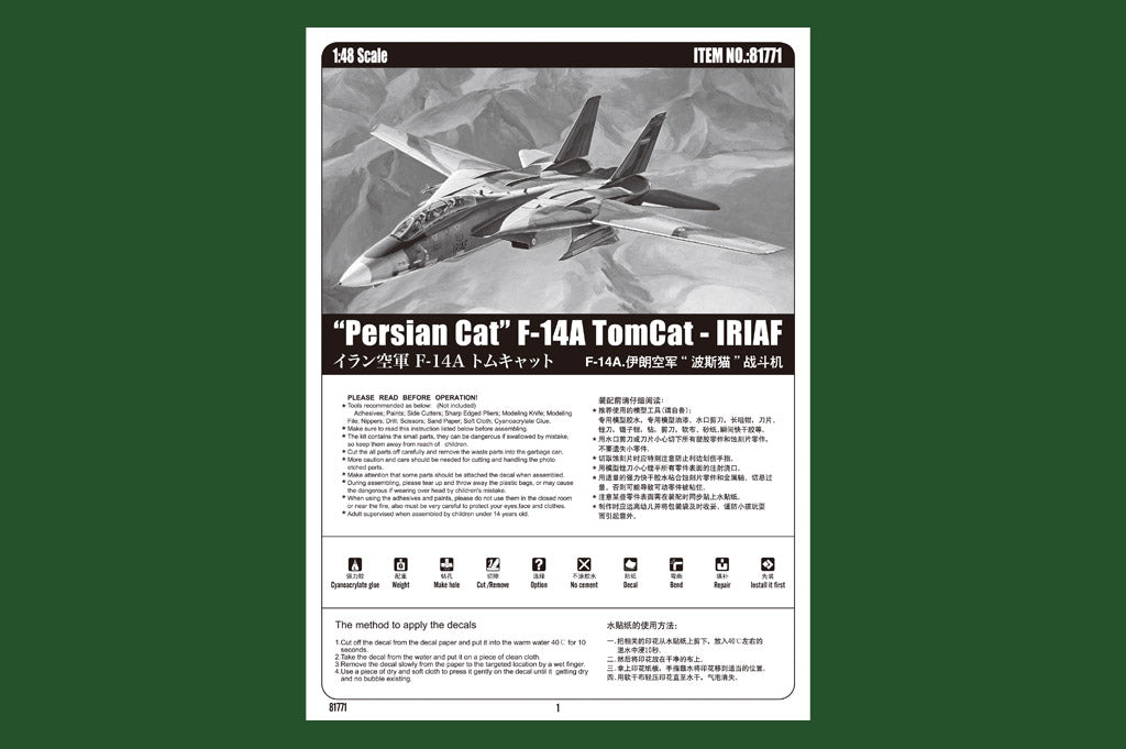 Hobby Boss 1/48 F-14A Tomcat - IRIAF �Persian Cat�