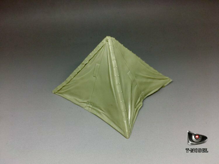 T-Model 1/35 WWII German Zeltbahn M1931 Shelter Quarter & Barrel Canvas Cover Resin Kit