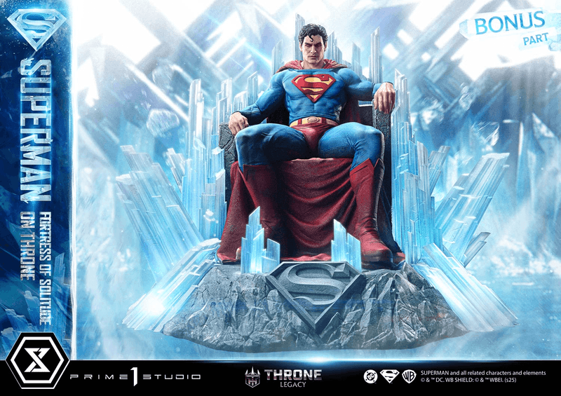 Prime 1 Studio Throne Legacy Superman (Comics) Superman Fortress of Solitude on Throne (Design by Gabriele Dell'Otto) Ultimate Bonus Version | 4582647122162