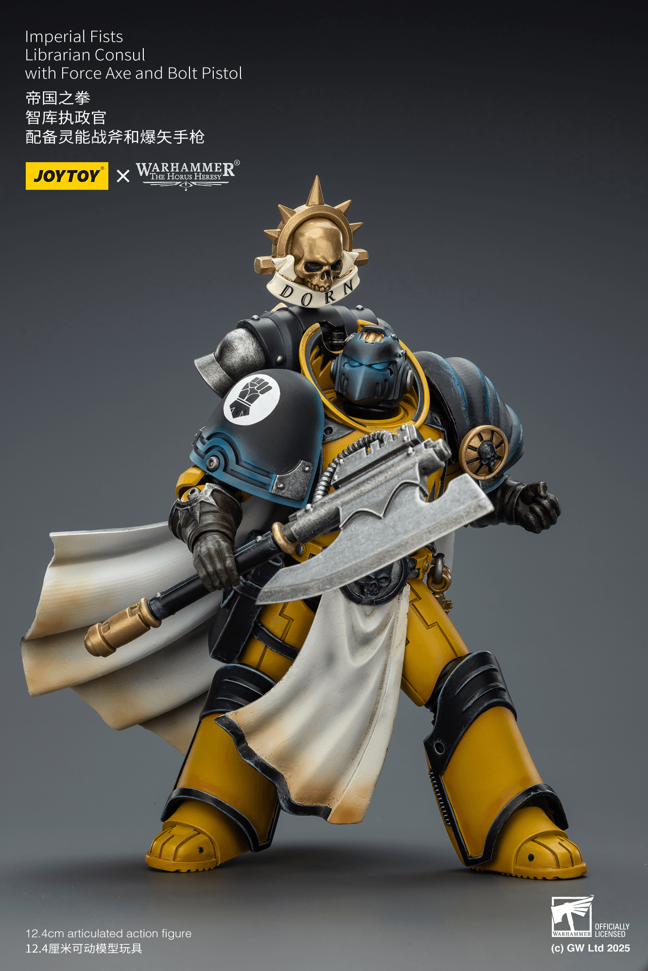 Imperial Fists Librarian Consul with Force Axe and Bolt Pistol | 6927054403301