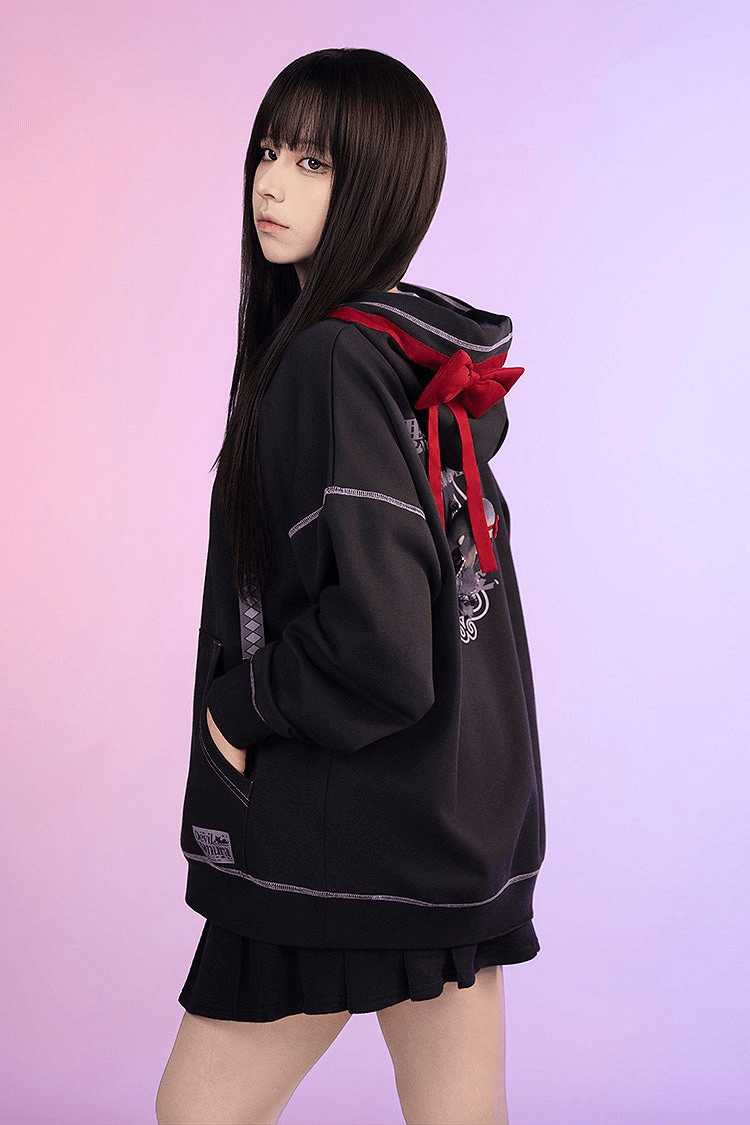 Puella Magi Madoka Magica The Movie -Rebellion- Hoodie Homura Akemi | 4580828671997