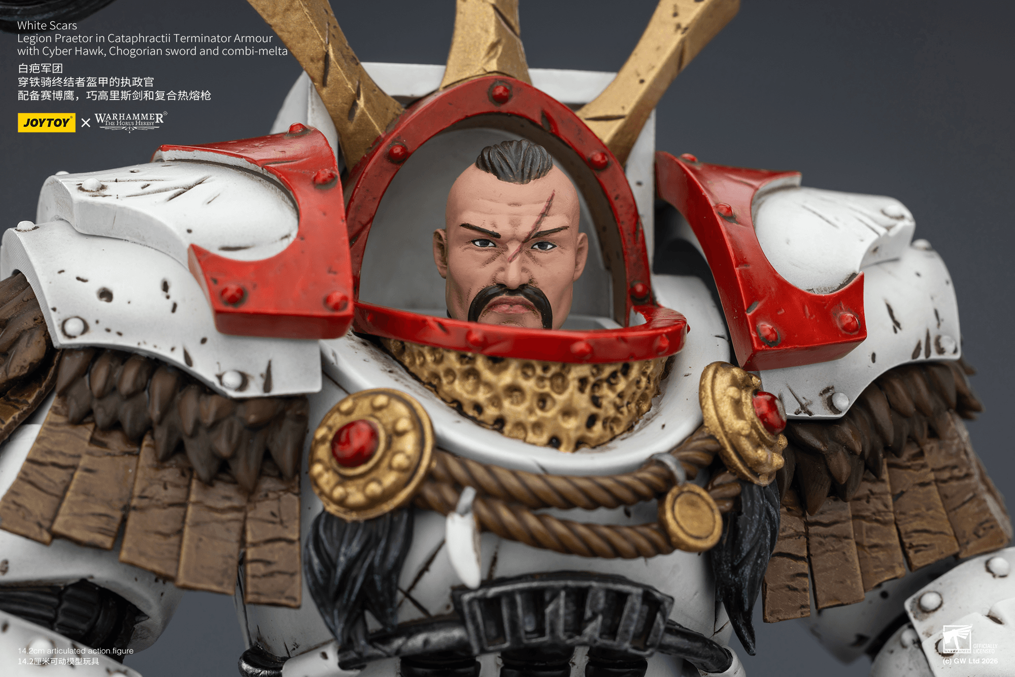 White Scars Legion Praetor in Cataphractii Terminator Armour with Cyber Hawk, Chogorian sword and combi-melta | 6927054403486