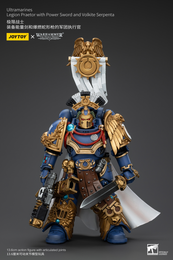 JOYTOY Ultramarines Legion Praetor with Power Sword and Volkite Serpenta | 6927054400126