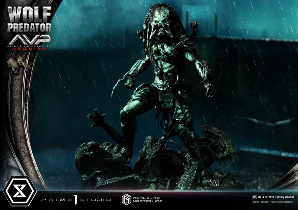 Prime 1 Studio Real Elite Masterline Aliens vs. Predator: Requiem Wolf Predator DX Bonus Version | 4582647121646