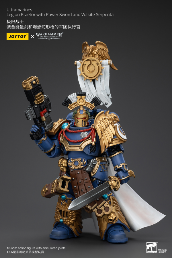 JOYTOY Ultramarines Legion Praetor with Power Sword and Volkite Serpenta | 6927054400126