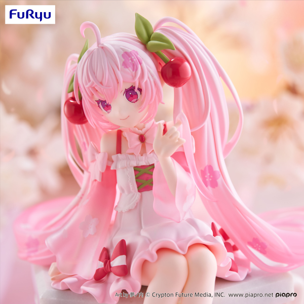 FuRyu Hatsune Miku Noodle Stopper Figure -Sakura Miku 2025- | 4582782366773