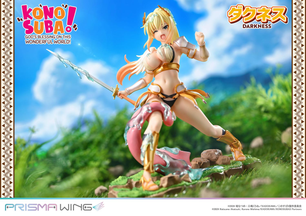 Prime 1 Studio PRISMA WING The anime KONOSUBA -God's blessing on this wonderful world! DARKNESS 1/7 Scale Pre-Painted Figure(4582647121769)