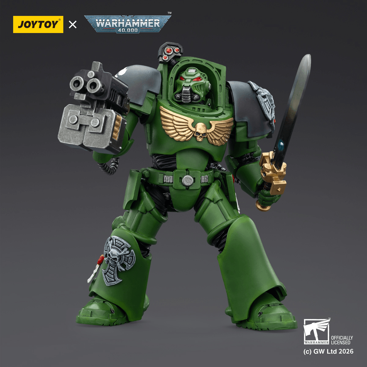 Salamanders Terminator 1 with Power Sword and Storm Bolter | 6927054403219