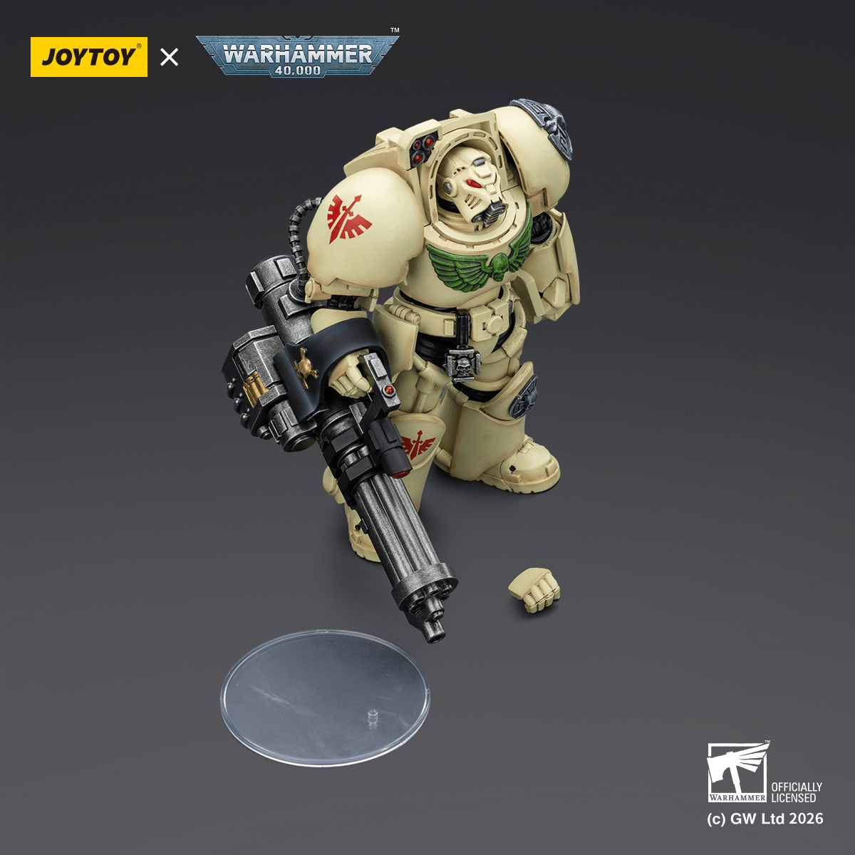 Dark Angels Deathwing Terminator 3 with Power Fist and Assault Cannon | 6927054403141