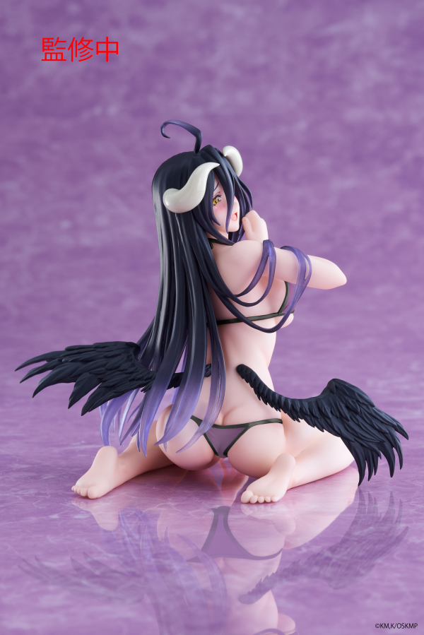 TAITO Overlord Desktop Cute Figure - Albedo (Swimsuit Ver.) Renewal Edition | 0840342403080