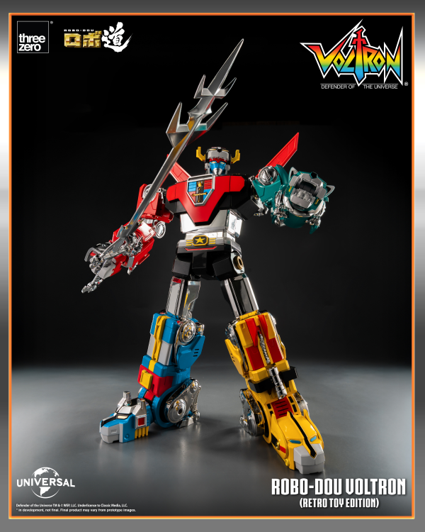 threezero Voltron: Defender of the Universe ROBO-DOU Voltron (Retro Toy Edition) | 4895250816800
