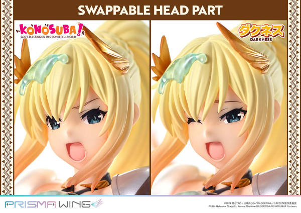 Prime 1 Studio PRISMA WING The anime KONOSUBA -God's blessing on this wonderful world! DARKNESS 1/7 Scale Pre-Painted Figure(4582647121769)