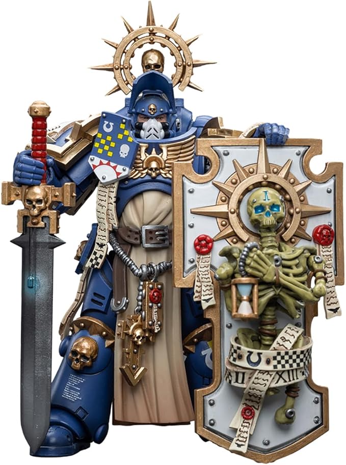 Joy Toy Ultramarines Primaris Captain with Relic Shield and Power Sword | 6973130376465