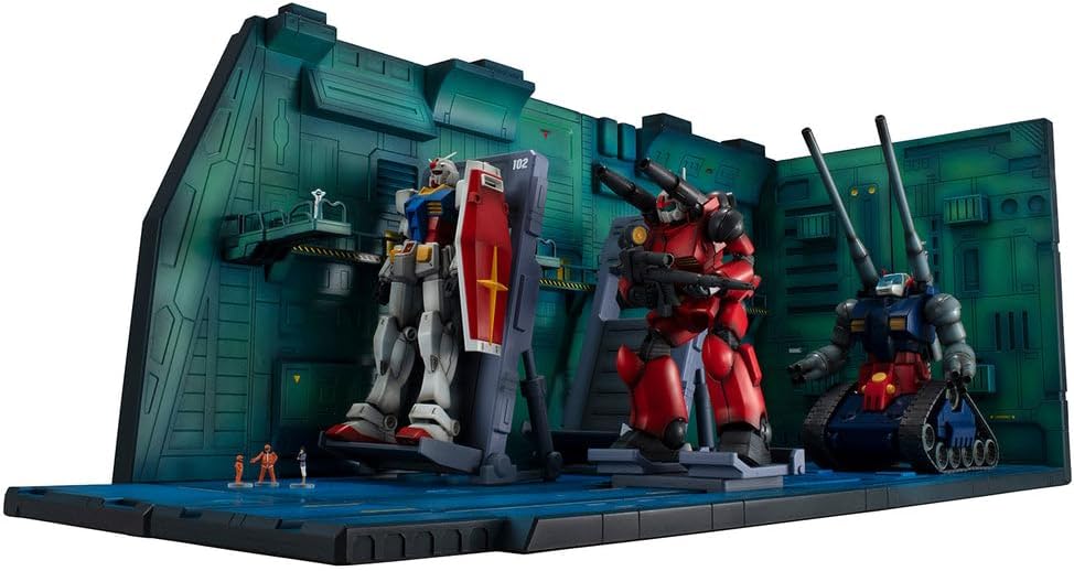 MegaHouse Realistic Model Series Mobile Suit Gundam (For 1/144 HG series) White Base Catapult Deck ANIME EDITION | 4535123839566