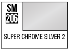 Mr Hobby Mr Color Super Metallic - SM206 Super Chrome Silver 2 | 4973028718737