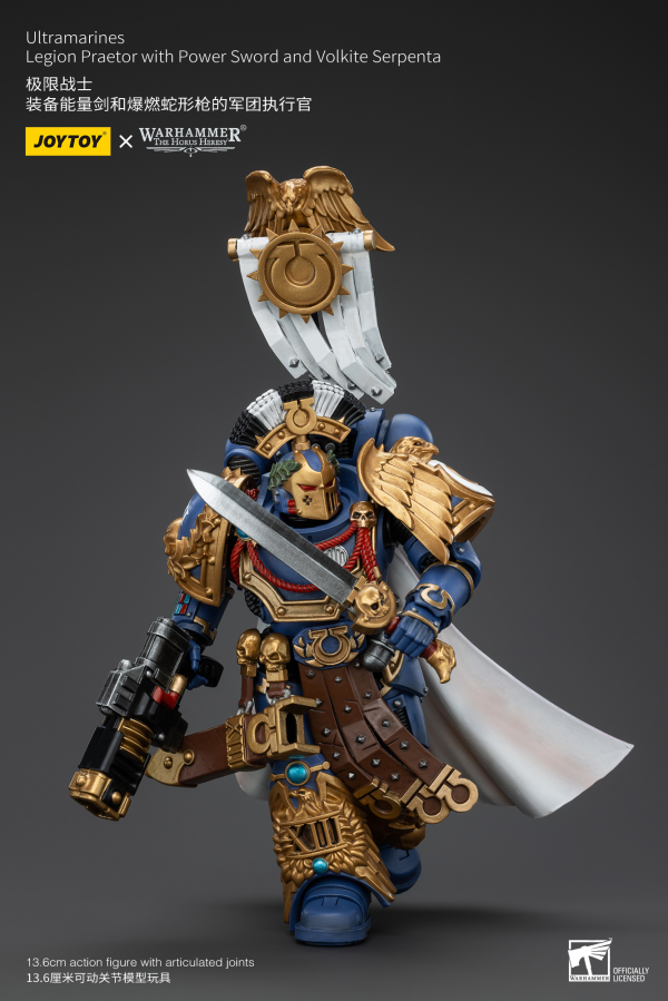 JOYTOY Ultramarines Legion Praetor with Power Sword and Volkite Serpenta | 6927054400126
