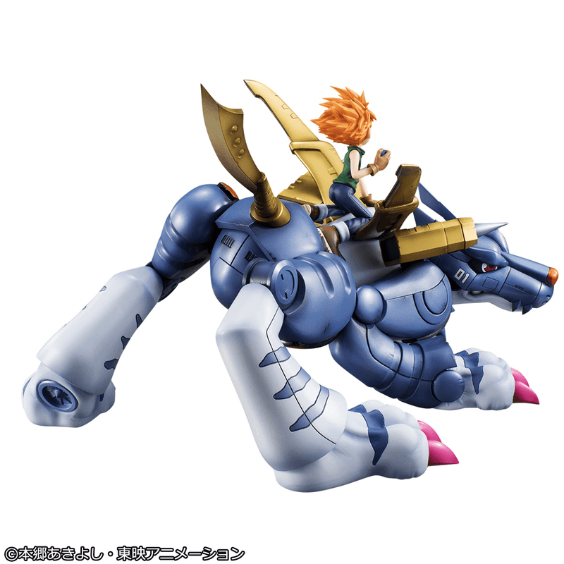 MegaHouse Precious G.E.M. Series Digimon Adventure Metal Garurumon & Ishida Yamato (Repeat) | 4535123843822