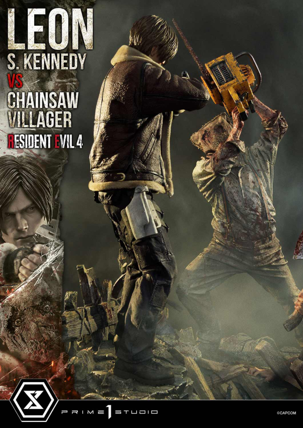 Prime 1 Studio Ultimate Premium Masterline Resident Evil 4 Leon S. Kennedy versus Chainsaw Villager | 4582647120878