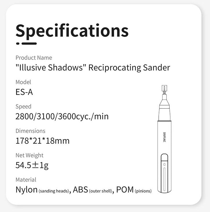 Dspiae "Illusive Shadows" Reciprocating Sander | 6977151540416
