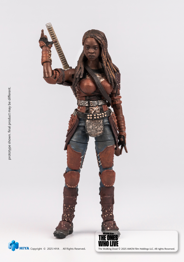 HIYA TOYS Exquisite Mini Series 1/18 Scale The Walking Dead Michonne Action Figure | 6957534203589