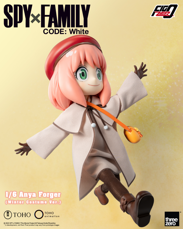 threezero SPY×FAMILY CODE: White - FigZero 1/6 Anya Forger (Winter Costume Ver.) | 4895250811218