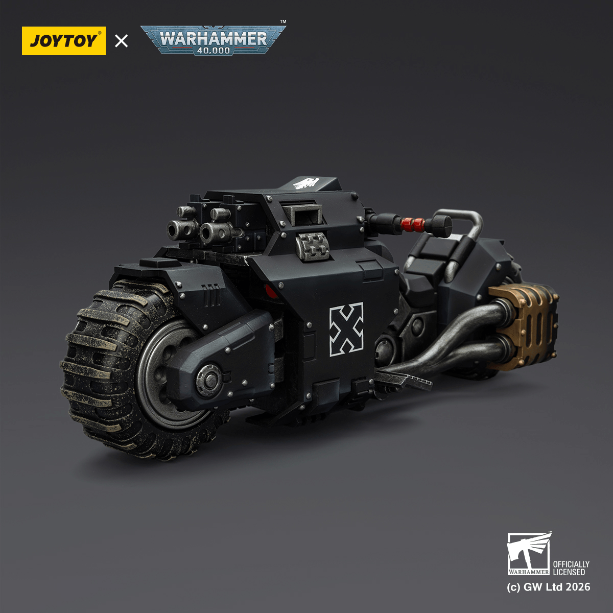 Raven Guard Raider-pattern Combat Bike with twin-linked bolt rifles | 6927054403776