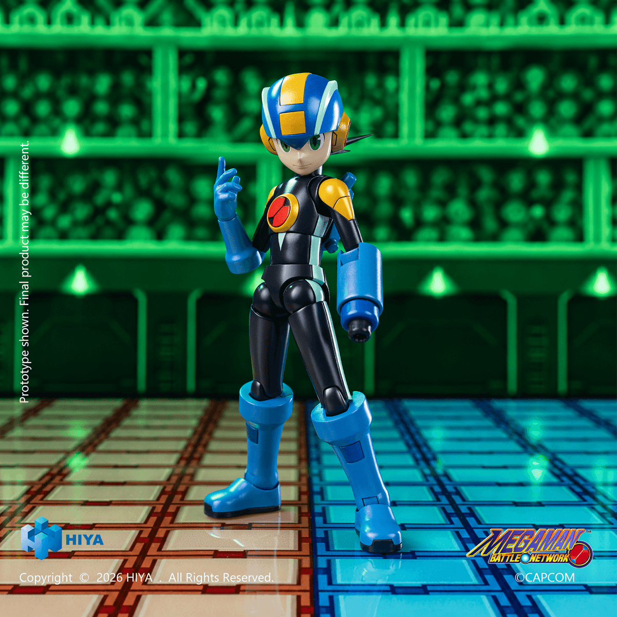 HIYA Exquisite Basic Series None Scale 4.9 Inch Mega Man Battle Network Series MegaMan.EXE Action Figure