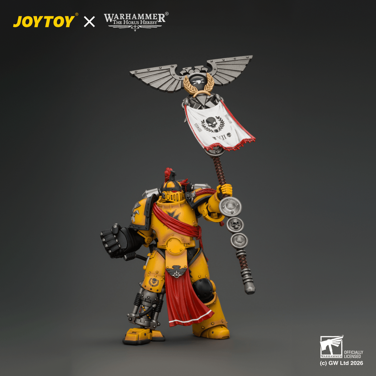 Imperial Fists Herald Consul with Standard and Bolt Pistol