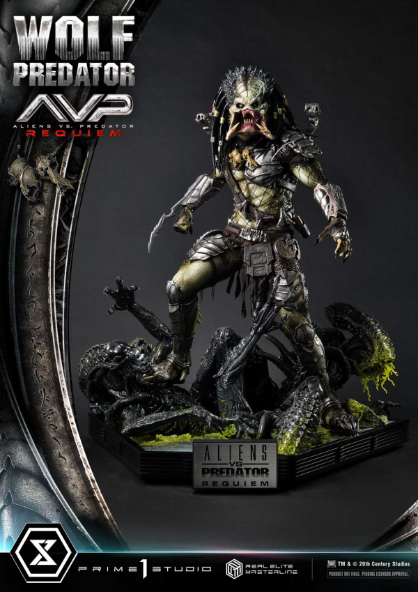 Prime 1 Studio Real Elite Masterline Aliens vs. Predator: Requiem Wolf Predator DX Bonus Version | 4582647121646
