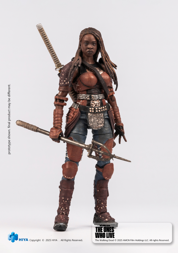 HIYA TOYS Exquisite Mini Series 1/18 Scale The Walking Dead Michonne Action Figure | 6957534203589