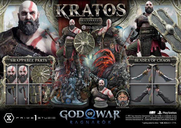 Prime 1 Studio Real Elite Masterline God of War: Ragnarok Kratos Ultimate Version | 4582647120793