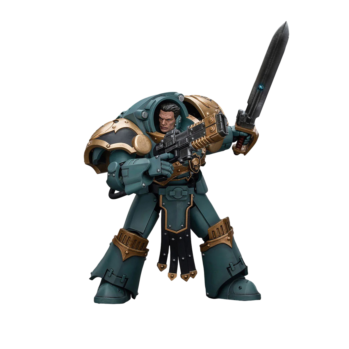 Joy Toy Sons Of Horus Tartaros Terminator Squad Sergeant With Volkite Charger And Power Sword | 6973130377165