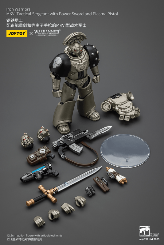JOYTOY Iron Warriors MKVI Tactical Sergeant with Power Sword and Plasma Pistol