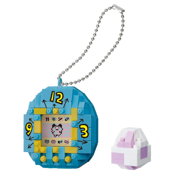 Kawada First Generation Tamagotchi (White), "Tamagotchi", Nanoblock Character Collection Series (Box/12) | 4972825233979