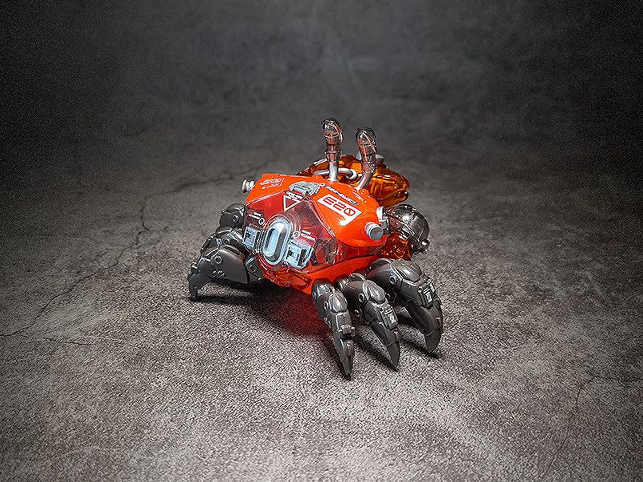 Orange Cat Industry Aquaculture Tank Series 008 Fiddler Crab (Silver Red) Model Kit | 6973848780288