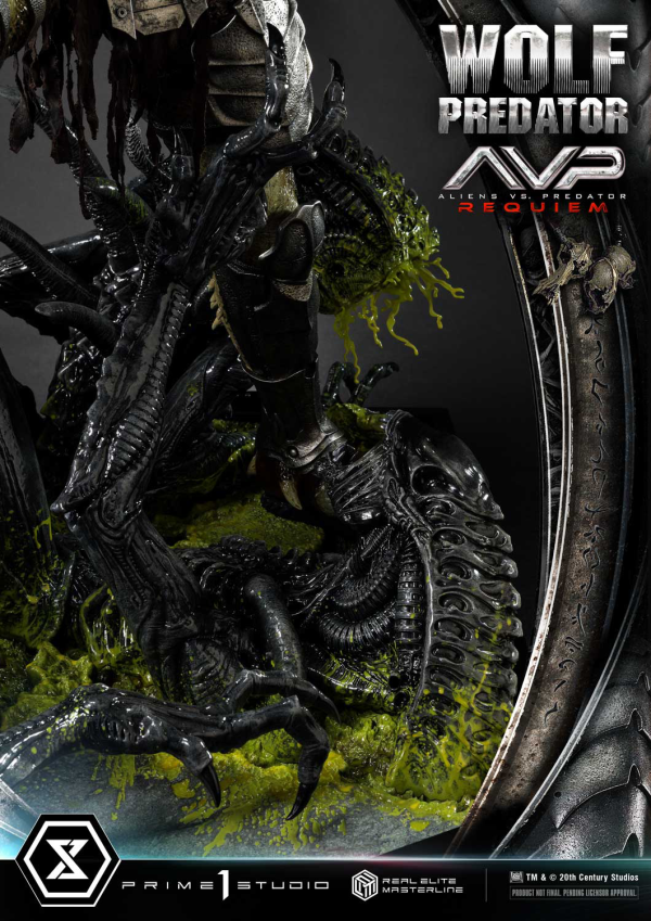 Prime 1 Studio Real Elite Masterline Aliens vs. Predator: Requiem Wolf Predator DX Bonus Version | 4582647121646