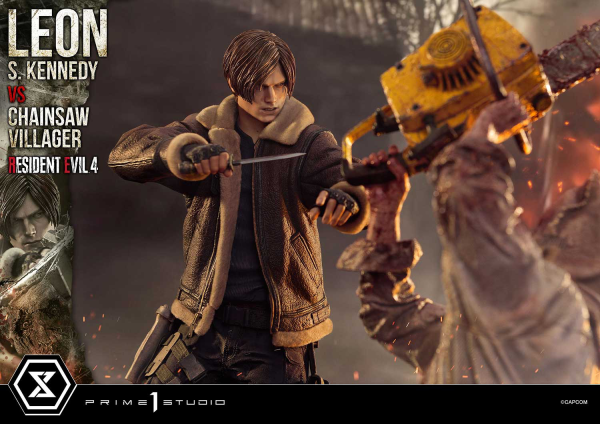 Prime 1 Studio Ultimate Premium Masterline Resident Evil 4 Leon S. Kennedy versus Chainsaw Villager | 4582647120878