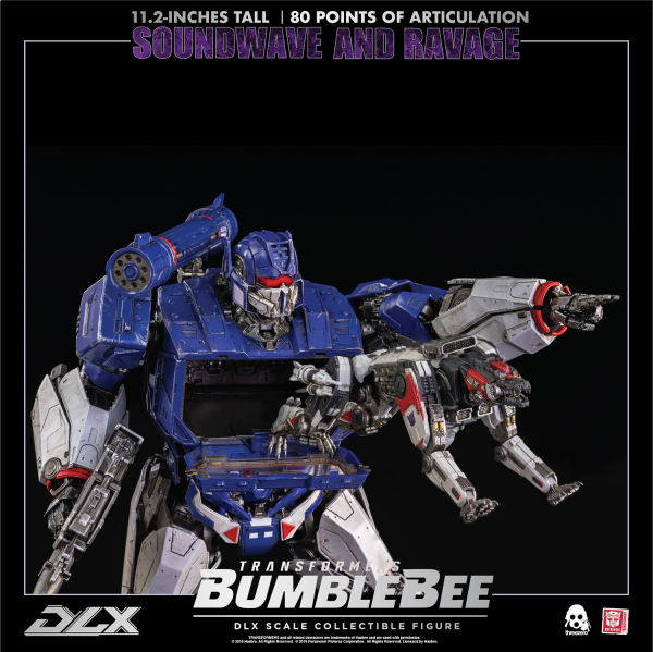 Three Zero Transformers: Bumblebee - DLX Soundwave and Ravage | 4897056202627