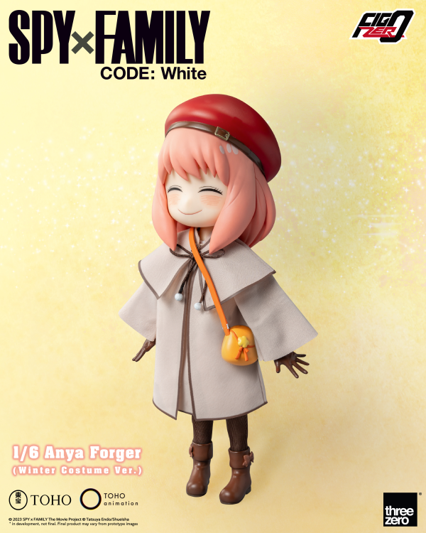 threezero SPY×FAMILY CODE: White - FigZero 1/6 Anya Forger (Winter Costume Ver.) | 4895250811218