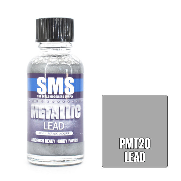 The Scale Modellers Supply (SMS) Metallic LEAD 30ml | 744109798979