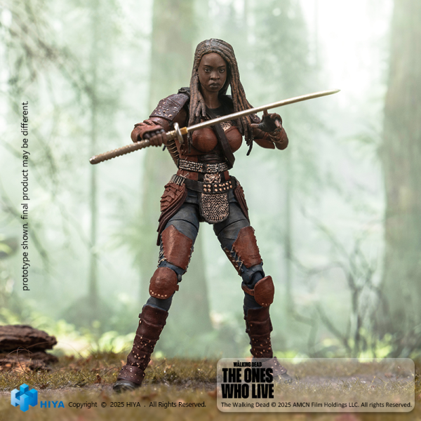 HIYA TOYS Exquisite Mini Series 1/18 Scale The Walking Dead Michonne Action Figure | 6957534203589