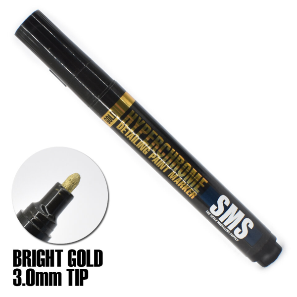 The Scale Modellers Supply (SMS) HYPERCHROME MARKER (BRIGHT GOLD) 3.0mm(744109798573)(744109798573)