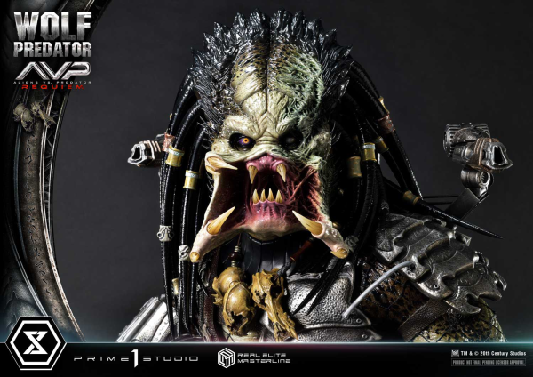 Prime 1 Studio Real Elite Masterline Aliens vs. Predator: Requiem Wolf Predator DX Bonus Version | 4582647121646